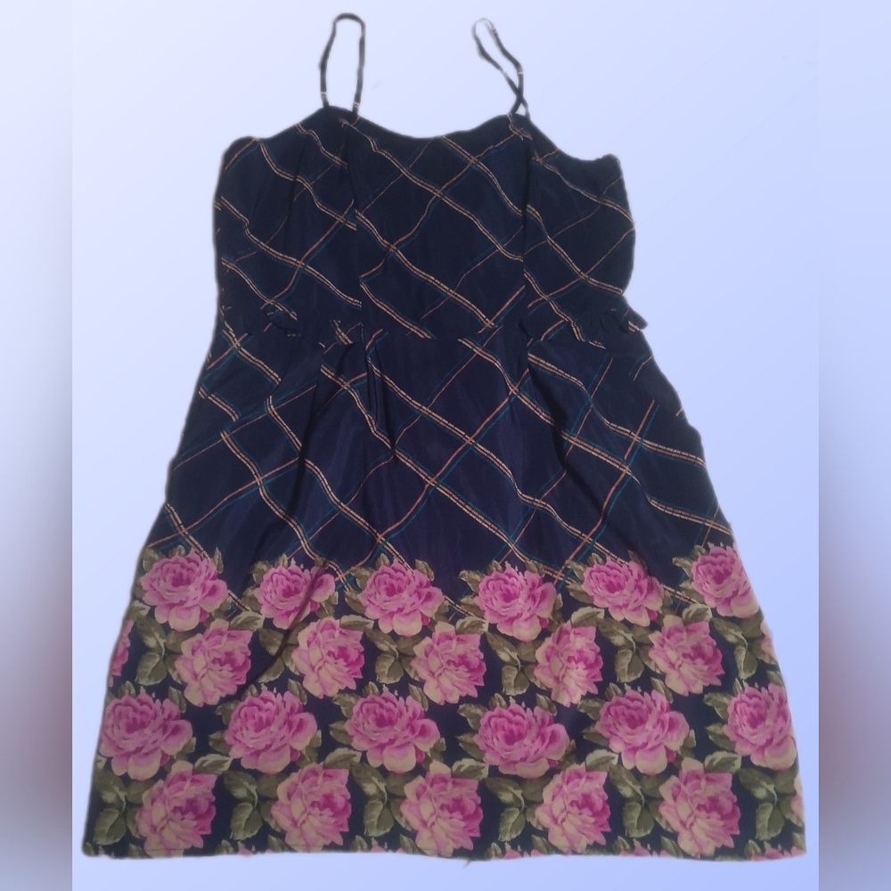 Navy Floral Dress